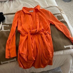 Runaway Orange Beach Dress